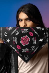 biker chick with black bandana from biker barbie