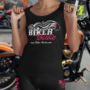 Biker Barbie Logo Tee or Tank Ensemble